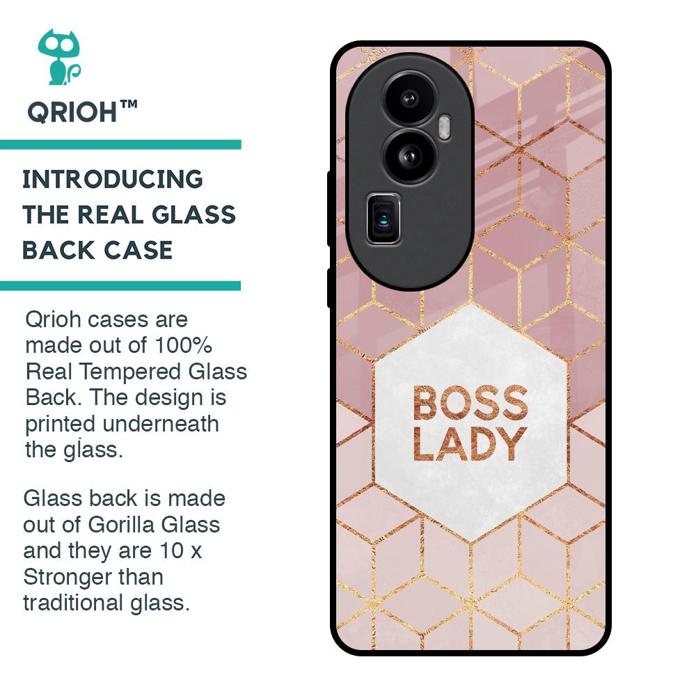 Boss Lady Glass Case for Oppo Reno10 Pro Plus 5G