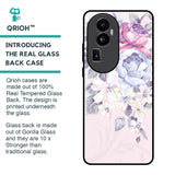 Elegant Floral Glass Case for Oppo Reno10 Pro Plus 5G