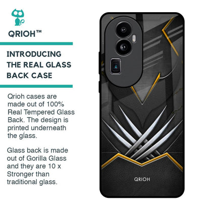 Black Warrior Glass Case for Oppo Reno10 Pro Plus 5G