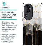 Tricolor Pattern Glass Case for Oppo Reno10 Pro Plus 5G