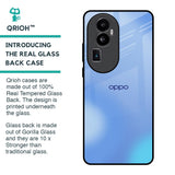 Vibrant Blue Texture Glass Case for Oppo Reno10 Pro Plus 5G