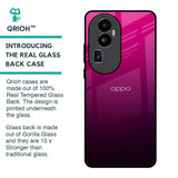 Purple Ombre Pattern Glass Case for Oppo Reno10 Pro Plus 5G