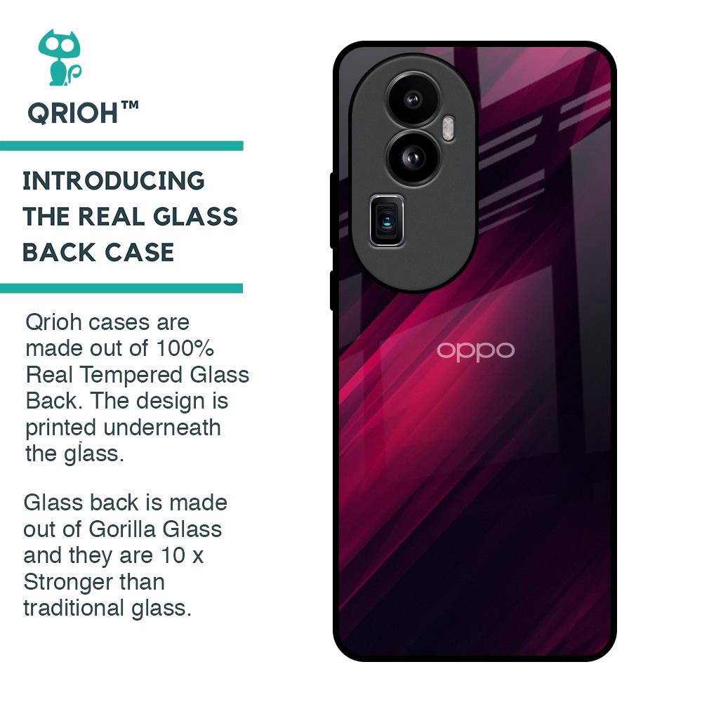 Razor Black Glass Case for Oppo Reno10 Pro Plus 5G