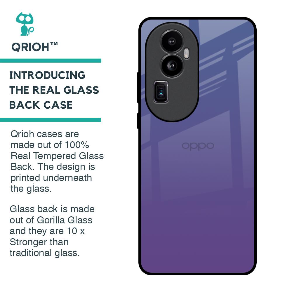 Indigo Pastel Glass Case For Oppo Reno10 Pro Plus 5G