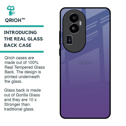 Indigo Pastel Glass Case For Oppo Reno10 Pro Plus 5G