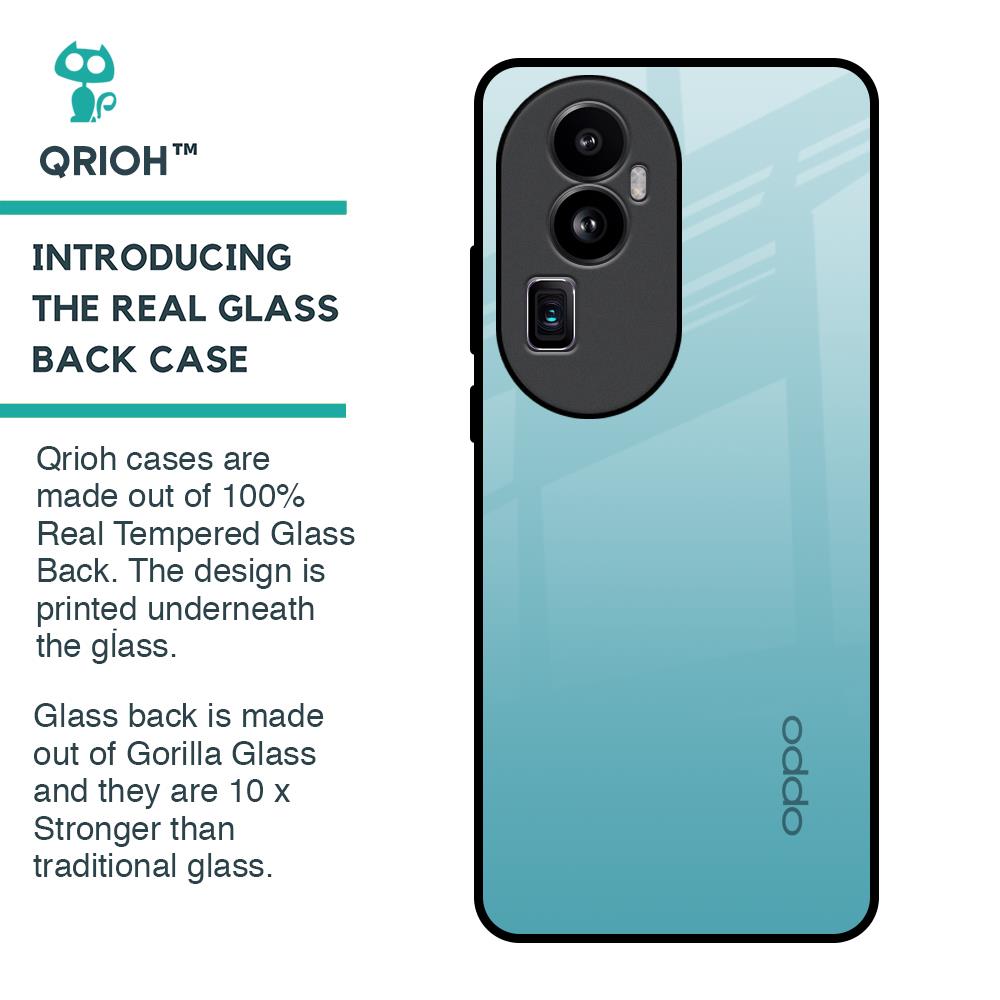 Arctic Blue Glass Case For Oppo Reno10 Pro Plus 5G
