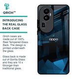 Polygonal Blue Box Glass Case For Oppo Reno10 Pro Plus 5G