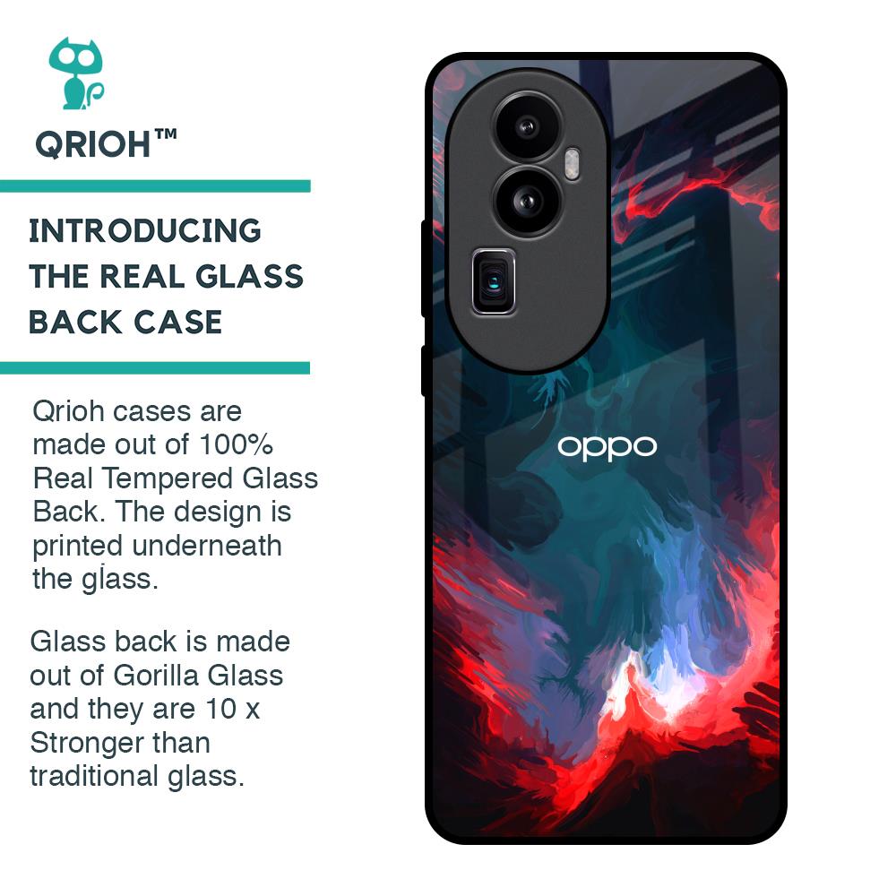 Brush Art Glass Case For Oppo Reno10 Pro Plus 5G