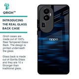 Blue Rough Abstract Glass Case for Oppo Reno10 Pro Plus 5G