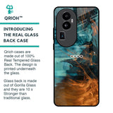 Golden Splash Glass Case for Oppo Reno10 Pro Plus 5G