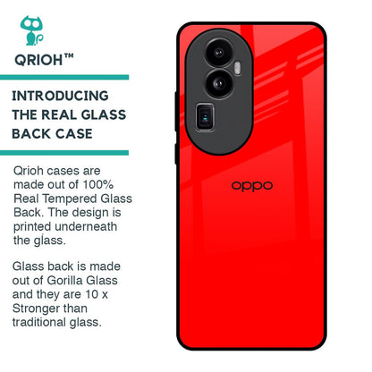 Blood Red Glass Case for Oppo Reno10 Pro Plus 5G