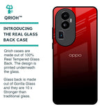 Maroon Faded Glass Case for Oppo Reno10 Pro Plus 5G