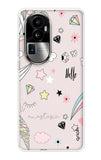 Unicorn Doodle Oppo Reno10 Pro Plus 5G Back Cover