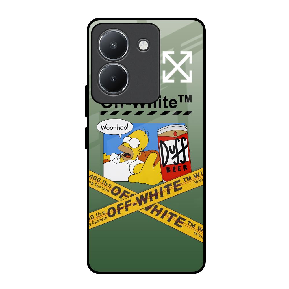Duff Beer Vivo Y36 Glass Back Cover Online