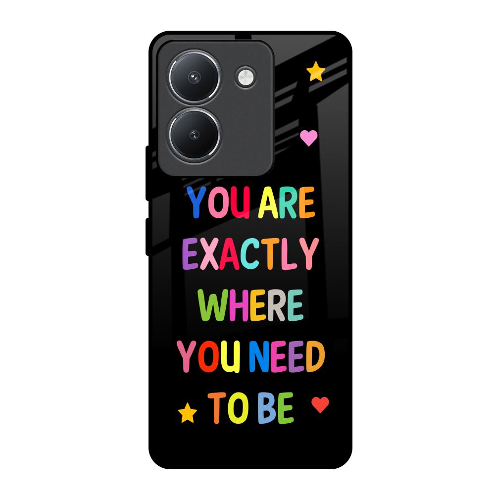 Magical Words Vivo Y36 Glass Back Cover Online