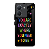 Magical Words Vivo Y36 Glass Back Cover Online