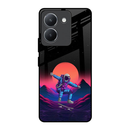 Retro Astronaut Vivo Y36 Glass Back Cover Online
