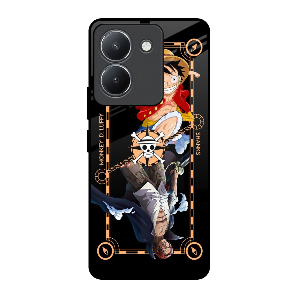 Shanks & Luffy Vivo Y36 Glass Back Cover Online