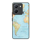 Travel Map Vivo Y36 Glass Back Cover Online