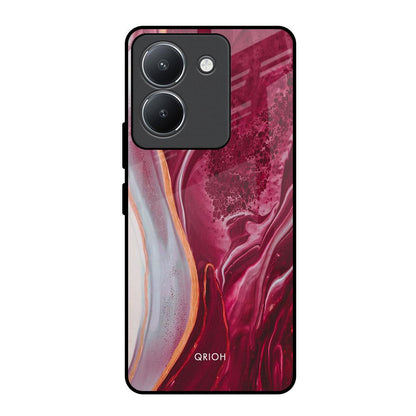 Crimson Ruby Vivo Y36 Glass Back Cover Online