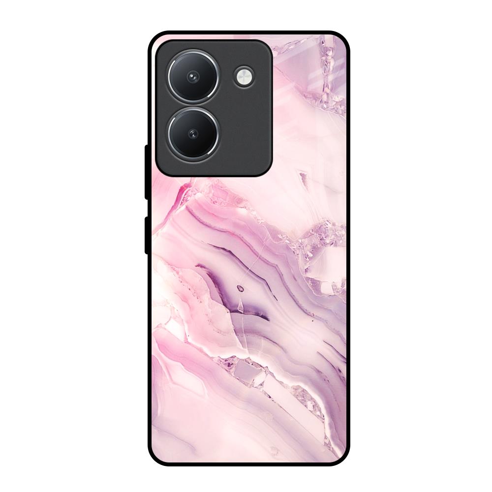 Diamond Pink Gradient Vivo Y36 Glass Back Cover Online