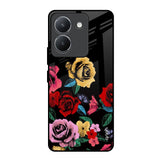 Floral Decorative Vivo Y36 Glass Back Cover Online