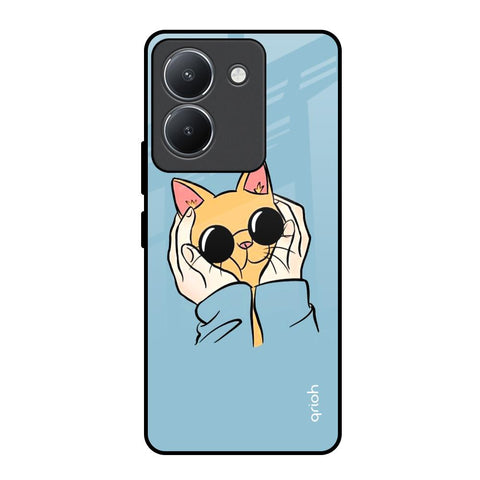 Adorable Cute Kitty Vivo Y36 Glass Back Cover Online