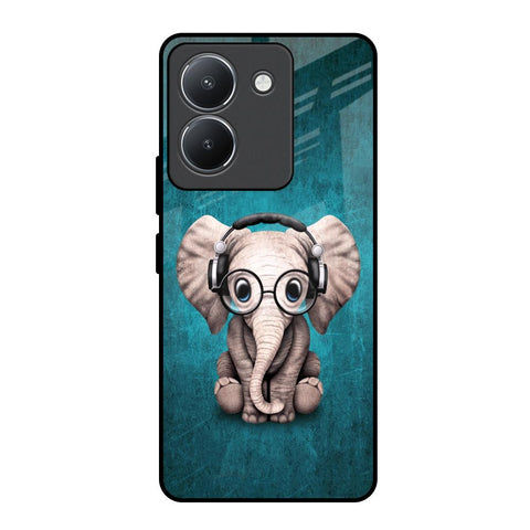 Adorable Baby Elephant Vivo Y36 Glass Back Cover Online