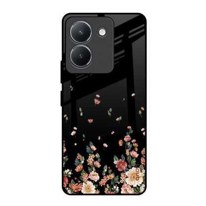 Floating Floral Print Vivo Y36 Glass Back Cover Online