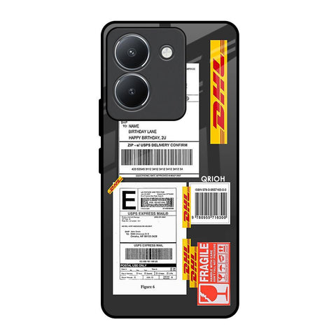 Cool Barcode Label Vivo Y36 Glass Back Cover Online