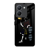 Luffy Line Art Vivo Y36 Glass Back Cover Online