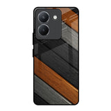 Tri Color Wood Vivo Y36 Glass Back Cover Online