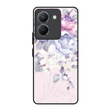 Elegant Floral Vivo Y36 Glass Back Cover Online