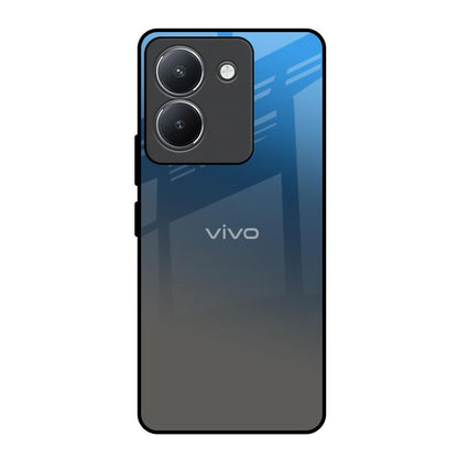 Blue Grey Ombre Vivo Y36 Glass Back Cover Online