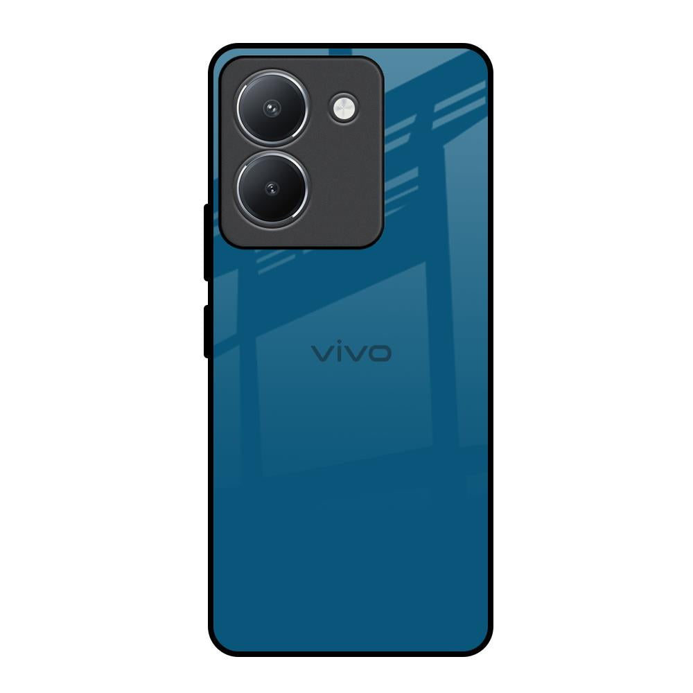 Cobalt Blue Vivo Y36 Glass Back Cover Online