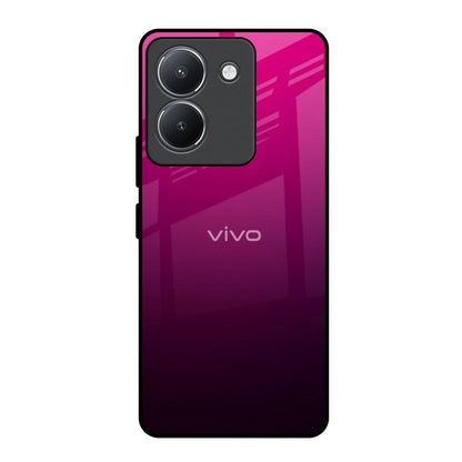 Purple Ombre Pattern Vivo Y36 Glass Back Cover Online