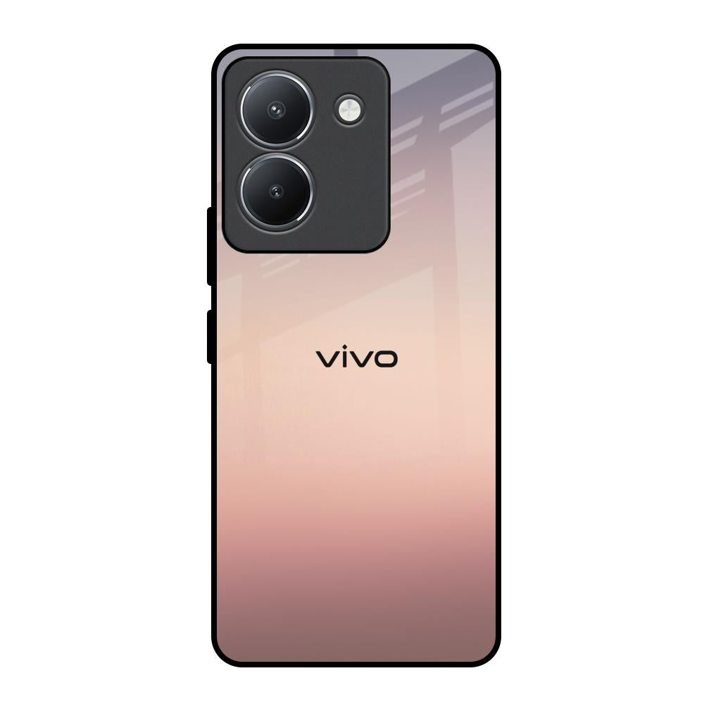 Golden Mauve Vivo Y36 Glass Back Cover Online