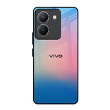 Blue & Pink Ombre Vivo Y36 Glass Back Cover Online