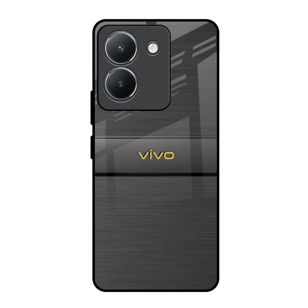 Grey Metallic Glass Vivo Y36 Glass Back Cover Online