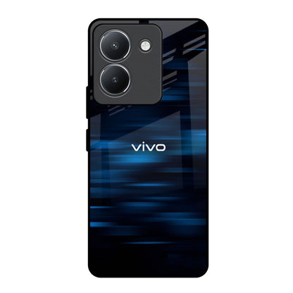 Blue Rough Abstract Vivo Y36 Glass Back Cover Online