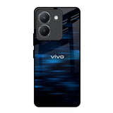 Blue Rough Abstract Vivo Y36 Glass Back Cover Online