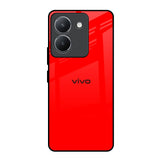 Blood Red Vivo Y36 Glass Back Cover Online
