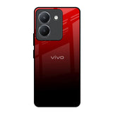 Maroon Faded Vivo Y36 Glass Back Cover Online