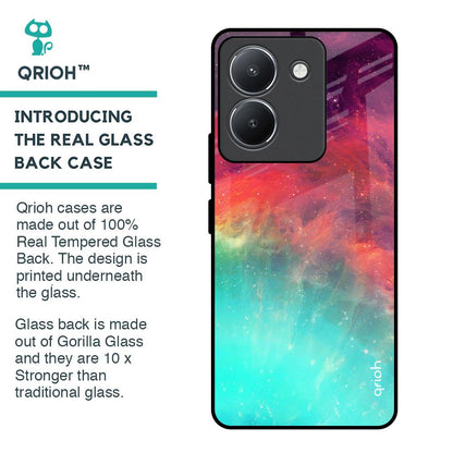 Colorful Aura Glass Case for Vivo Y36