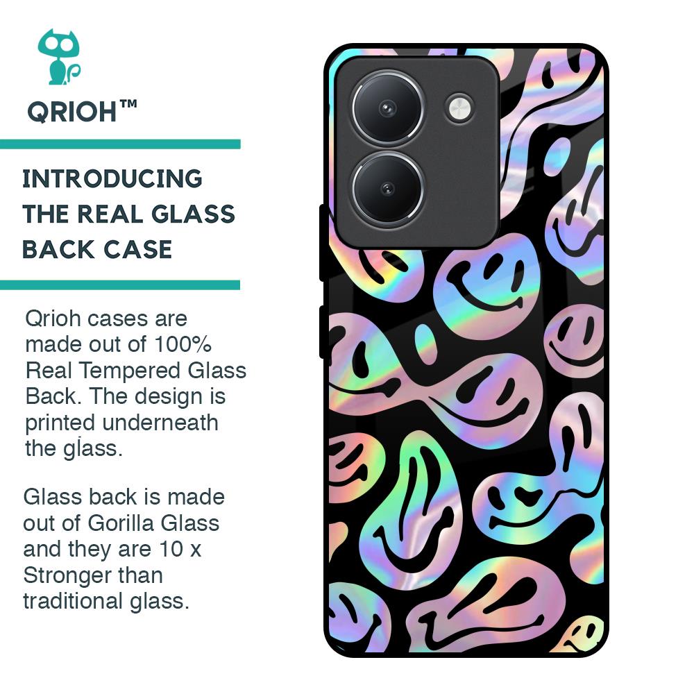 Acid Smile Glass Case for Vivo Y36