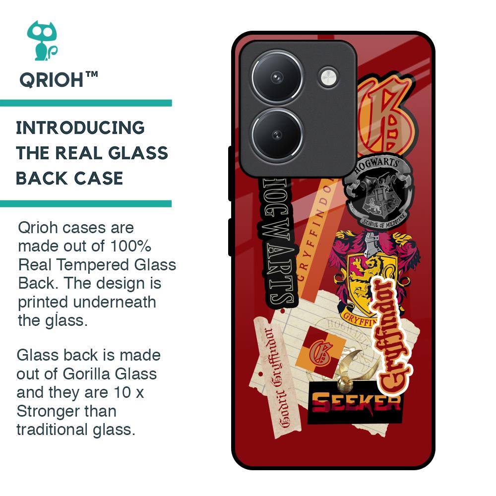 Gryffindor Glass Case for Vivo Y36