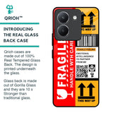 Handle With Care Glass Case for Vivo Y36