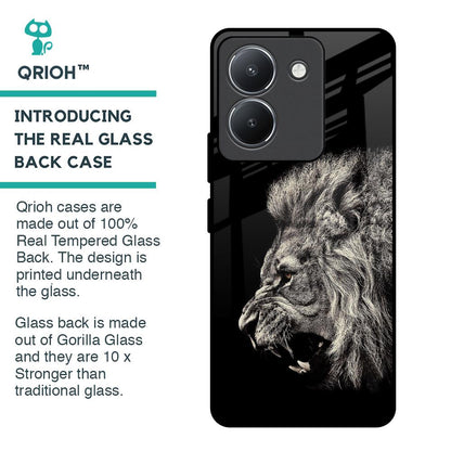 Brave Lion Glass Case for Vivo Y36