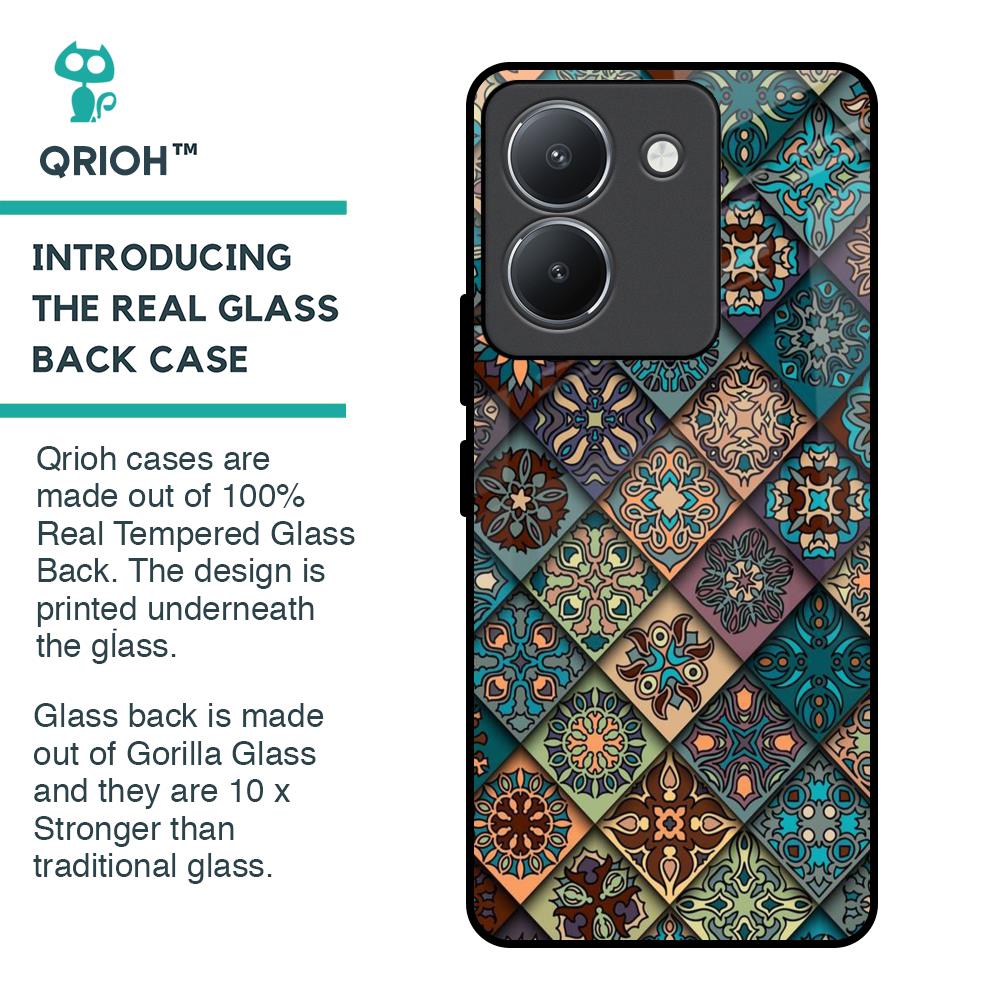 Retro Art Glass Case for Vivo Y36