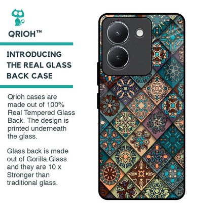 Retro Art Glass Case for Vivo Y36